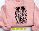 Kindergarten Vibes Only SVG Cut File for Cricut Silhouette