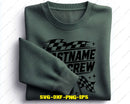 Lastname Racing Pit Crew SVG Cut File for Cricut Silhouette
