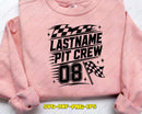 Lastname Racing Pit Crew SVG Cut File for Cricut Silhouette