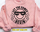 Let the Games Begin Smiley Face SVG Png Digital Cut File