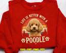 Life is Better with A Poodle Dog Lover SVG PNG Digital Art