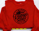 Limited Vintage 1966 Edition SVG PNG Digital Art Cut File