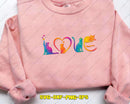 Love Cats Colorful Watercolor Svg Png Digital Cut Files