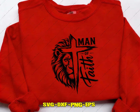 Man Of Faith Svg Jesus Cut File for Cricut Silhouette