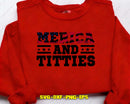 Merica And Titties SVG Cut File & Sublimation Graphic