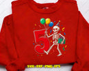 My 5th Birthday Skeleton Halloween 5 Year Old Svg Png Cut