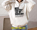 Need Prayer Tap My Shoulder SVG Cut File for Cricut
