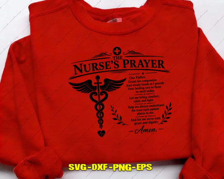 Nurse Prayer SVG Cut File for Cricut Silhouette