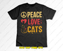 Peace Love Cats Funny Cat Lover Svg Png Digital Cut Files