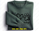 Peace Love Dogs Puppy Paw SVG PNG Digital Cut Files