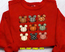 Preppy Fall Mouse Pumpkin PNG Hand-Painted Sublimation