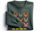Preppy Fall Mouse Pumpkin PNG Hand-Painted Sublimation