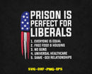Prison is Perfect for Liberals Svg Png Digital Cutting Files