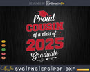 Proud Cousin 2025 Graduate SVG Digital Artwork