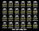 Proud Graduate Family 2026 SVG Bundle Graduation Cut Files