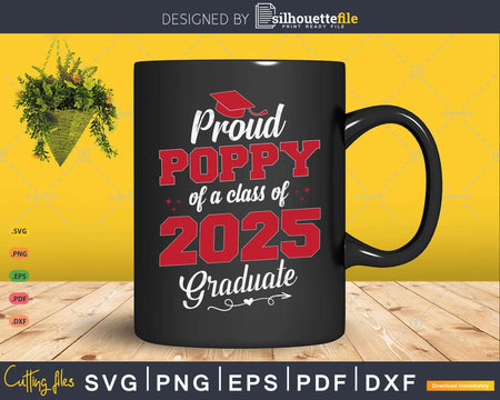 Proud Poppy 2025 Graduate SVG Digital Artwork