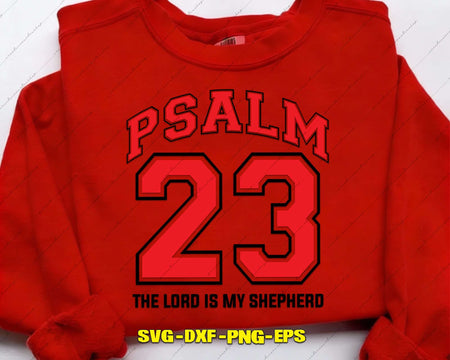 Psalm 23 The Lord Is My Shepherd SVG Cut File for Cricut