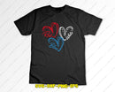 Red White Blue Heart SVG Cut Files Cricut & Likcut