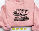 Security Little Sister Protection Squad SVG Cut File