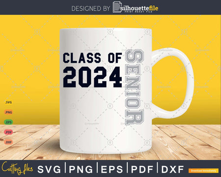 Senior Class of 2024 Funny Graduation T-Shirt Design