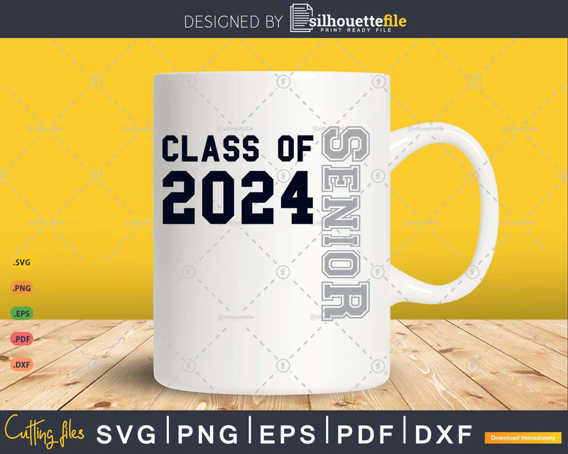 Senior Class of 2024 Funny Graduation T-Shirt Design