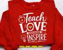 Teach Love Inspire Svg Png Digital Cut Files