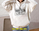 Thirteen Official Teenager SVG PNG Digital Art Cut File