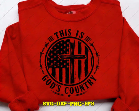 This Is God’s Country SVG Cut File for Cricut Silhouette