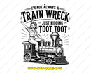 Train Wreck Toot SVG Cut Files For Cricut & Likcut
