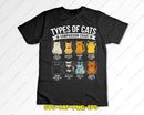 Types of Cats Comparison Chart Retro Vintage Cat Lovers Svg