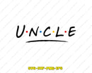 Uncle SVG Cut File for Cricut Silhouette