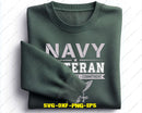 US Navy Veteran Honor Courage Commitment SVG PNG Digital