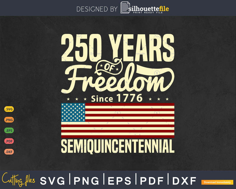 USA Flag Semiquincentennial 250th Anniversary Flags Svg