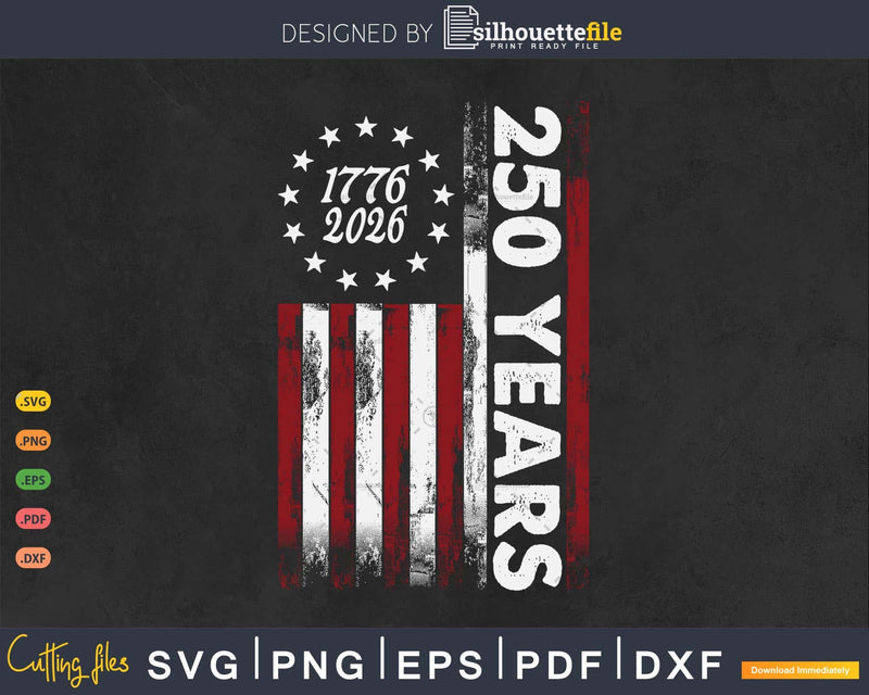 USA Flag Anniversary 1776-2026 Independence Day T-Shirt