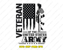 Veteran Of The United States Army SVG PNG Digital Cut File
