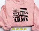 Veteran of the United States Army US Flag SVG