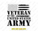 Veteran of the United States Army US Flag SVG