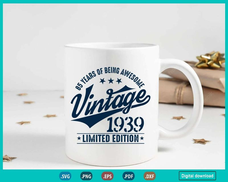 Vintage 1939 limited Edition 85 Year old gifts 85th Birthday