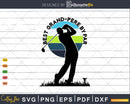 Vintage Best Grand-pere By Par Golfer Sports Svg Cut Files