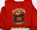 Vintage Halloweentown PNG Pumpkin Village Sublimation