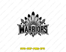 Warriors Team SVG Cut File for Cricut Silhouette