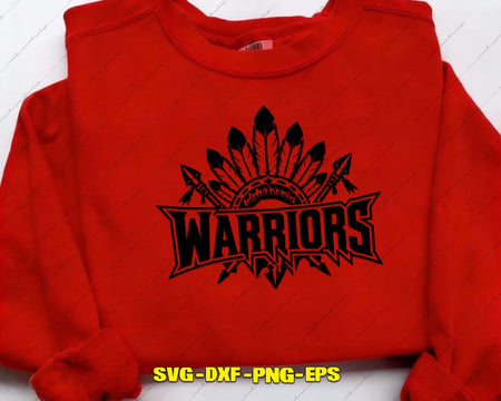 Warriors Team SVG Cut File for Cricut Silhouette