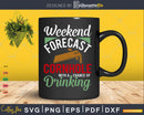 Weekend Forecast Cornhole Chance Of Drinking Svg Dxf Png