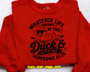 Whatever Life Throws At You Duck SVG Funny Sarcastic File