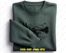 Whitetail Deer Lake Scene Laser SVG Cut File