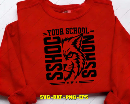 Your School Mascot SVG Cut File for Cricut Silhouette