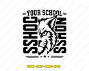 Your School Mascot SVG Cut File for Cricut Silhouette
