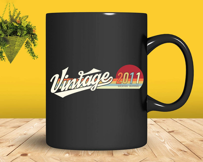 11 Year Old Birthday Gift Vintage Classic Born In 2011 Png