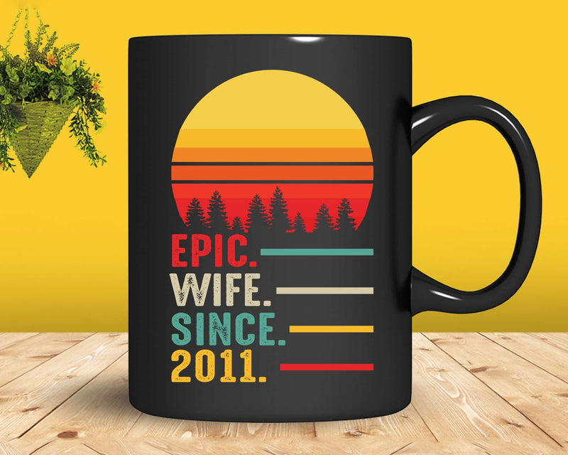 11th Wedding Anniversary Gift for Her Epic Wife Since 2011