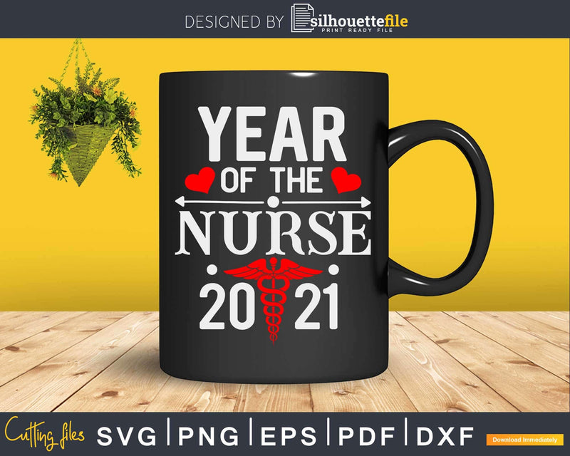 2021 Year Of The Nurse Midwife Nursing School RN LPN Svg